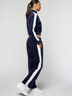 Sergio Tacchini Miss Carlotta Velour Track Pant- Maritime Blue New