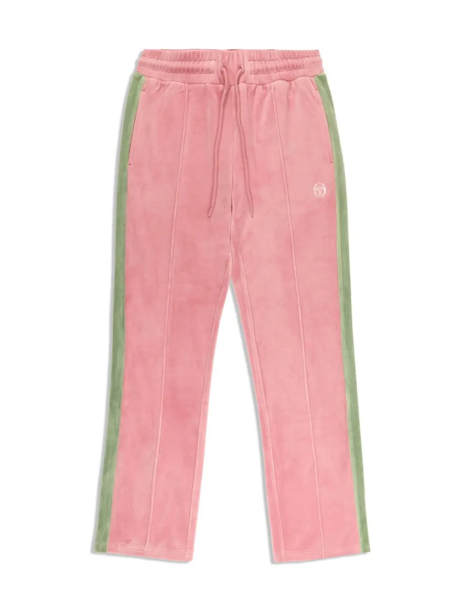 Sergio Tacchini Miss Carlotta Velour Track Pant- Wild Rose Discount