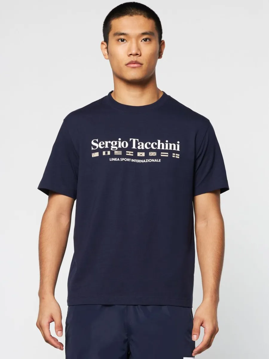 Sergio Tacchini Monda T-Shirt- Maritime Blue Online