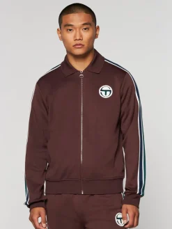 Sergio Tacchini Monte Track Jacket Archivio- Deep Mahogany Outlet