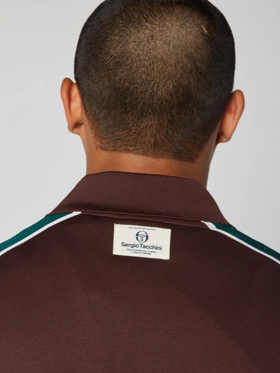 Sergio Tacchini Monte Track Jacket Archivio- Deep Mahogany