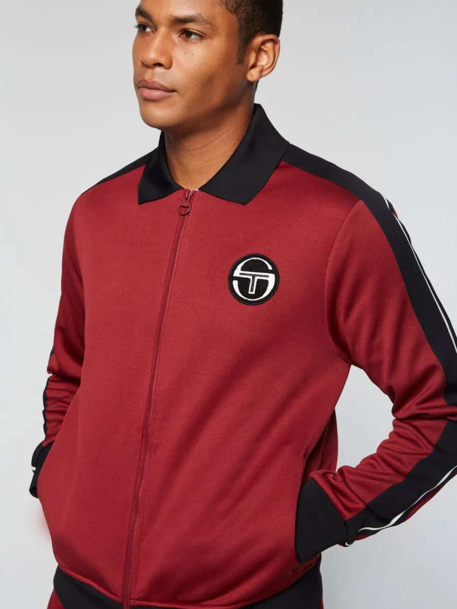 Sergio Tacchini Monte Track Jacket Archivio- Merlot Sale