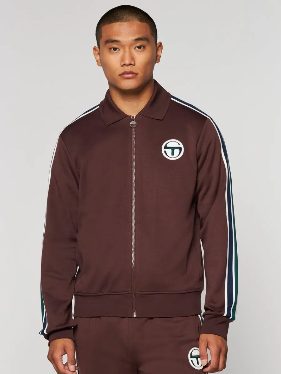 Sergio Tacchini Monte Track Jacket Archivio- Deep Mahogany New
