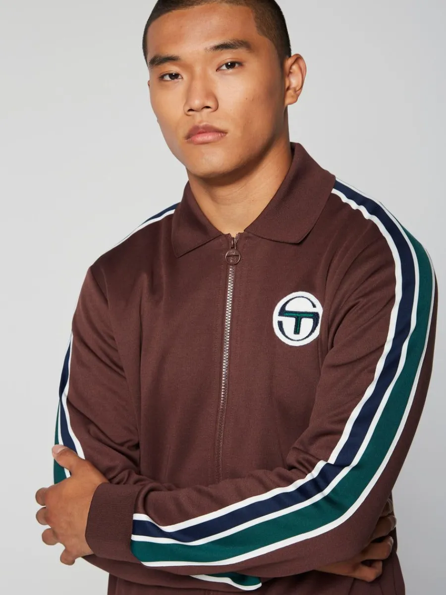 Sergio Tacchini Monte Track Jacket Archivio- Deep Mahogany New