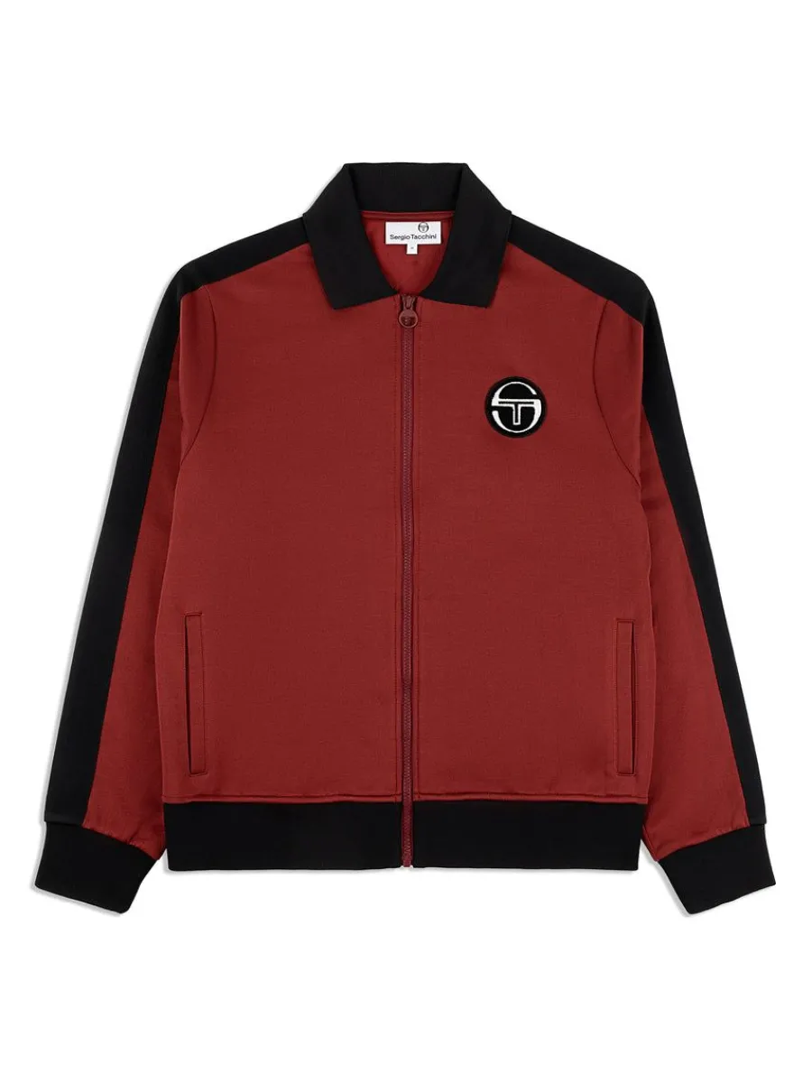 Sergio Tacchini Monte Track Jacket Archivio- Merlot Hot