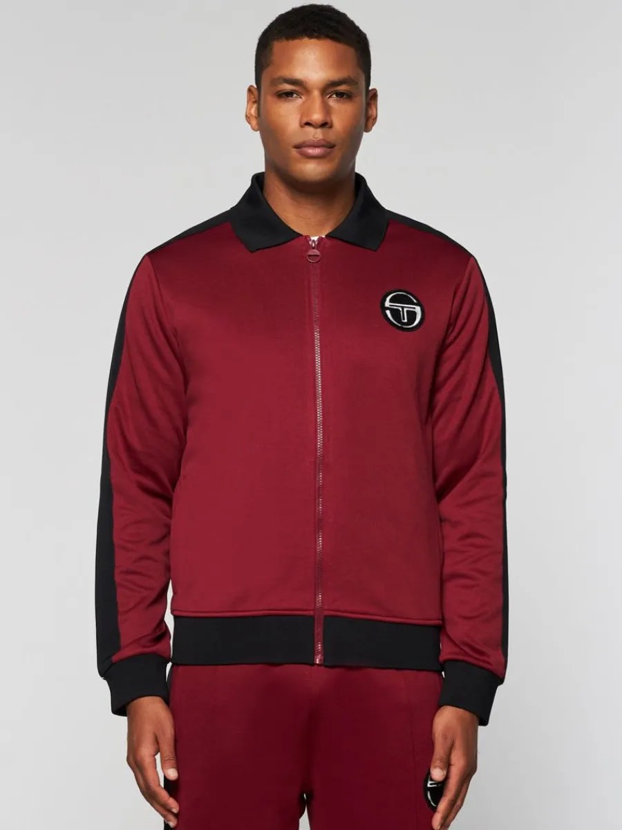 Sergio Tacchini Monte Track Jacket Archivio- Merlot Hot