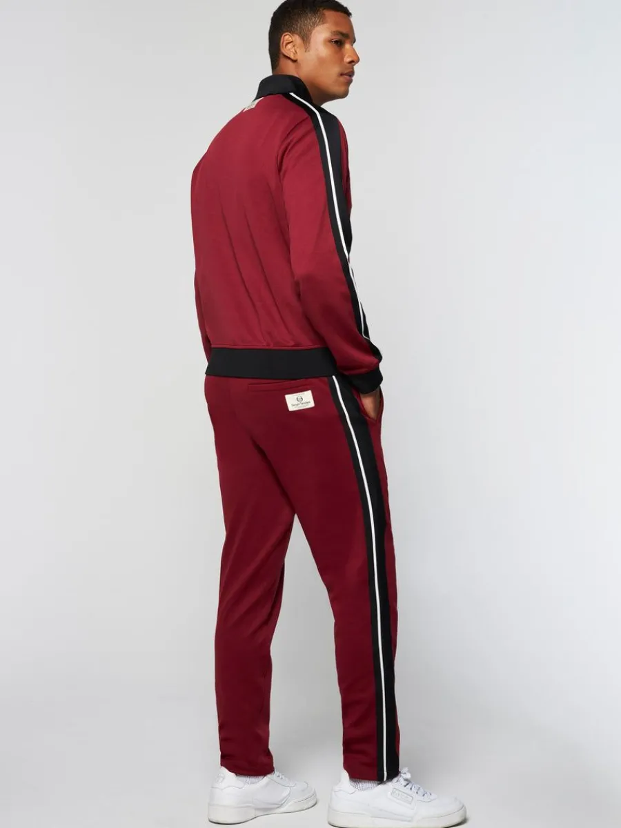 Sergio Tacchini Monte Track Jacket Archivio- Merlot Hot