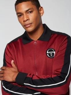 Sergio Tacchini Monte Track Jacket Archivio- Merlot Hot