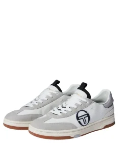 Sergio Tacchini Neo Terrace Da Sneaker- White/ Antique White/ Raven Clearance