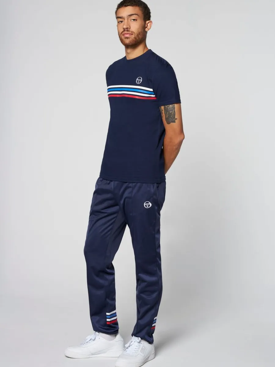 Sergio Tacchini New Melfi Short Sleeve T-Shirt Archivio- Maritime Blue Discount