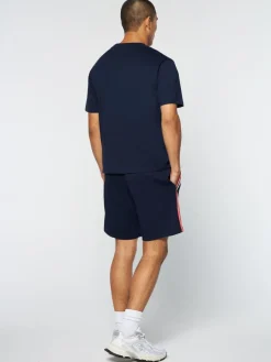 Sergio Tacchini New Melfi T-Shirt- Maritime Blue/ White Discount