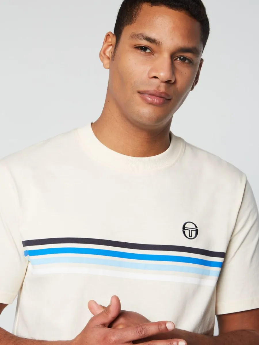 Sergio Tacchini New Melfi T-Shirt- Pearl/ Ivory Clearance