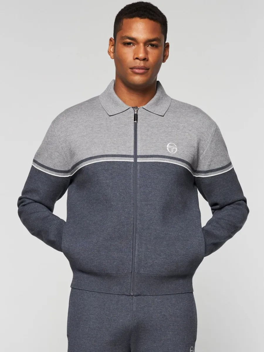 Sergio Tacchini Nostra Track Jacket- Dark Grey/ Melange