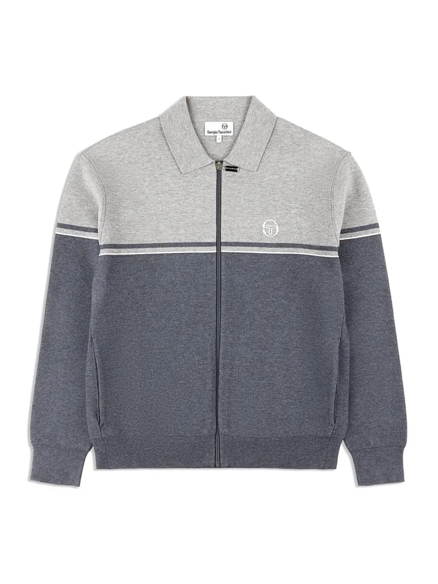 Sergio Tacchini Nostra Track Jacket- Dark Grey/ Melange Sale