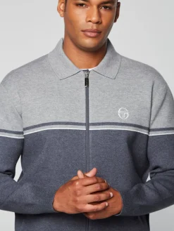 Sergio Tacchini Nostra Track Jacket- Dark Grey/ Melange Sale
