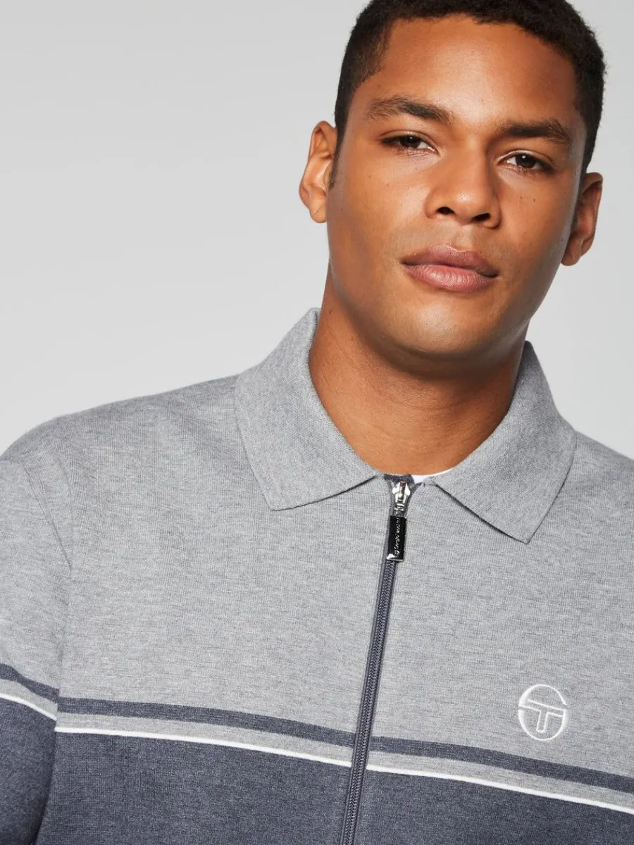 Sergio Tacchini Nostra Track Jacket- Dark Grey/ Melange Sale