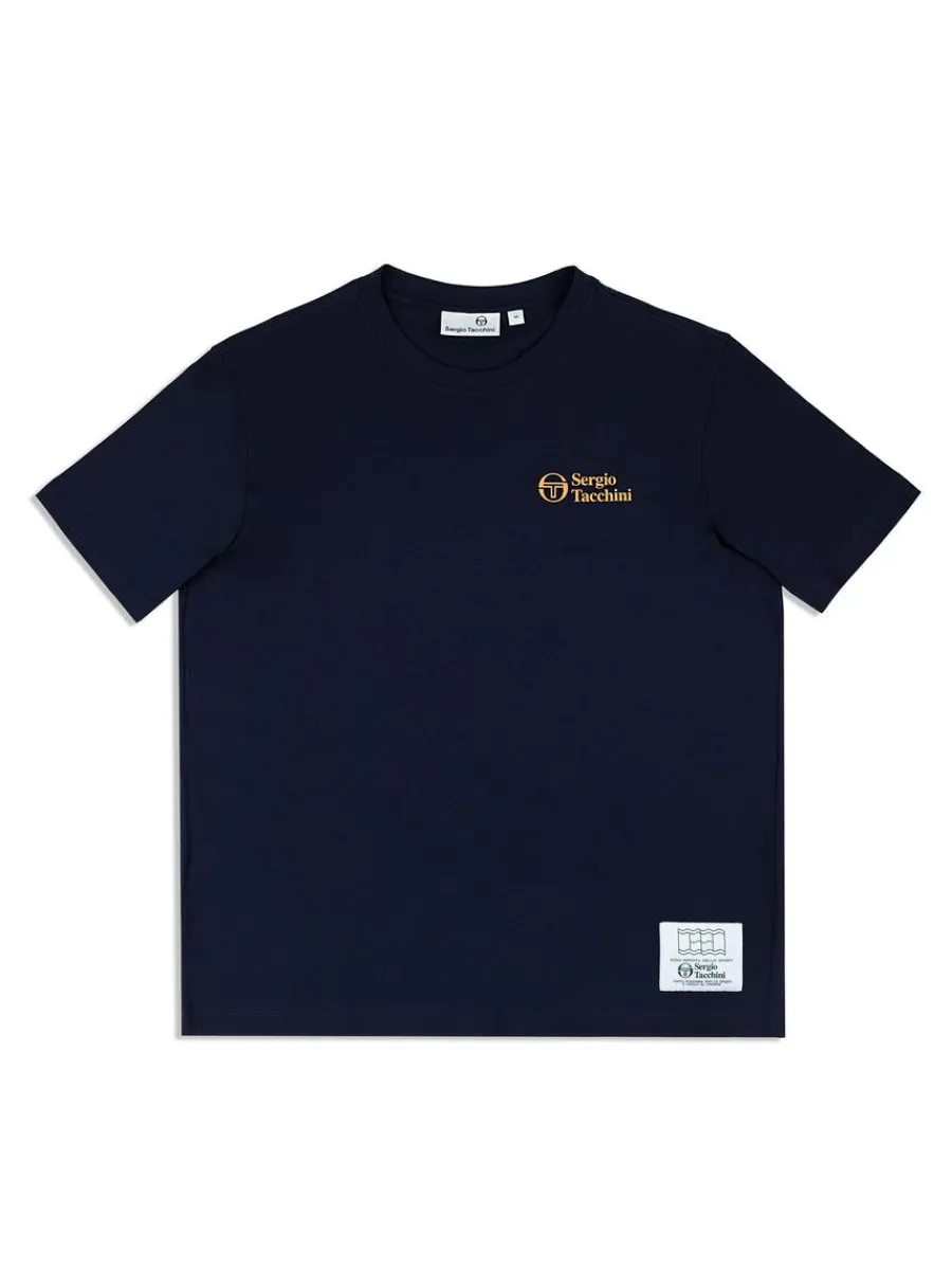 Sergio Tacchini Onda T-Shirt- Maritime Blue