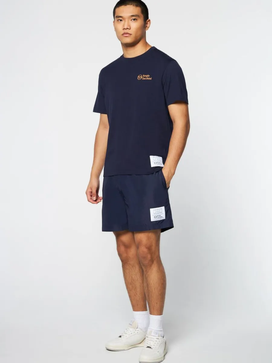 Sergio Tacchini Onda T-Shirt- Maritime Blue