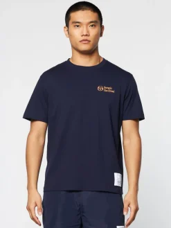 Sergio Tacchini Onda T-Shirt- Maritime Blue New