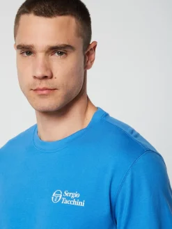 Sergio Tacchini Onda T-Shirt- Palace Blue Outlet