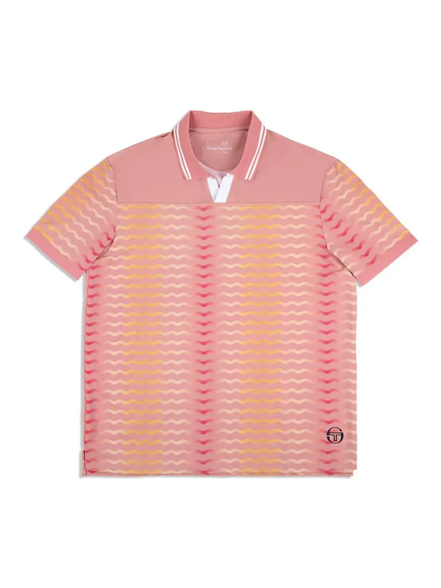 Sergio Tacchini Ondulato Polo- Wild Rose New