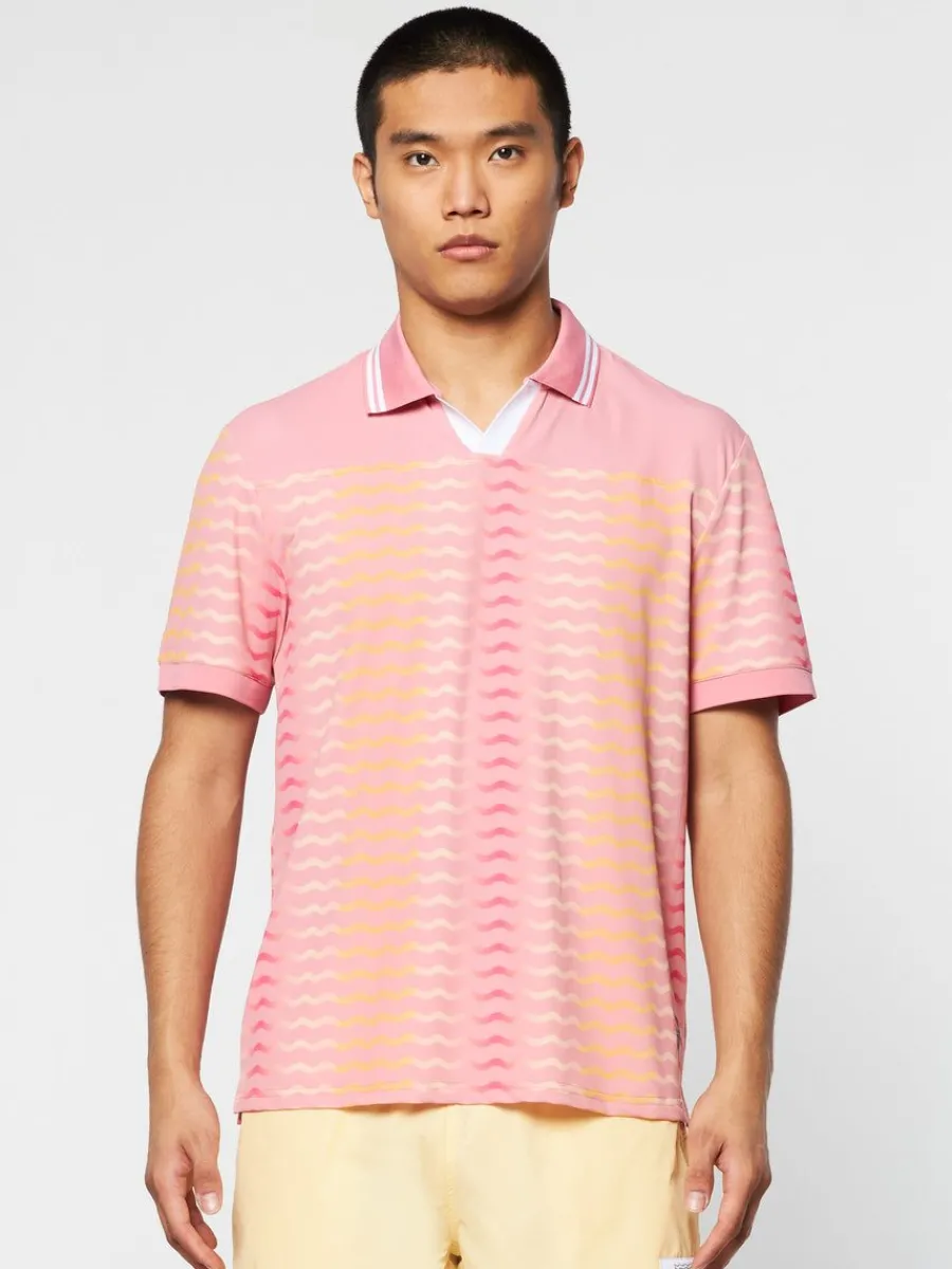 Sergio Tacchini Ondulato Polo- Wild Rose New