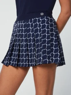Sergio Tacchini Orazio Printed Skort- Maritime Blue Sale