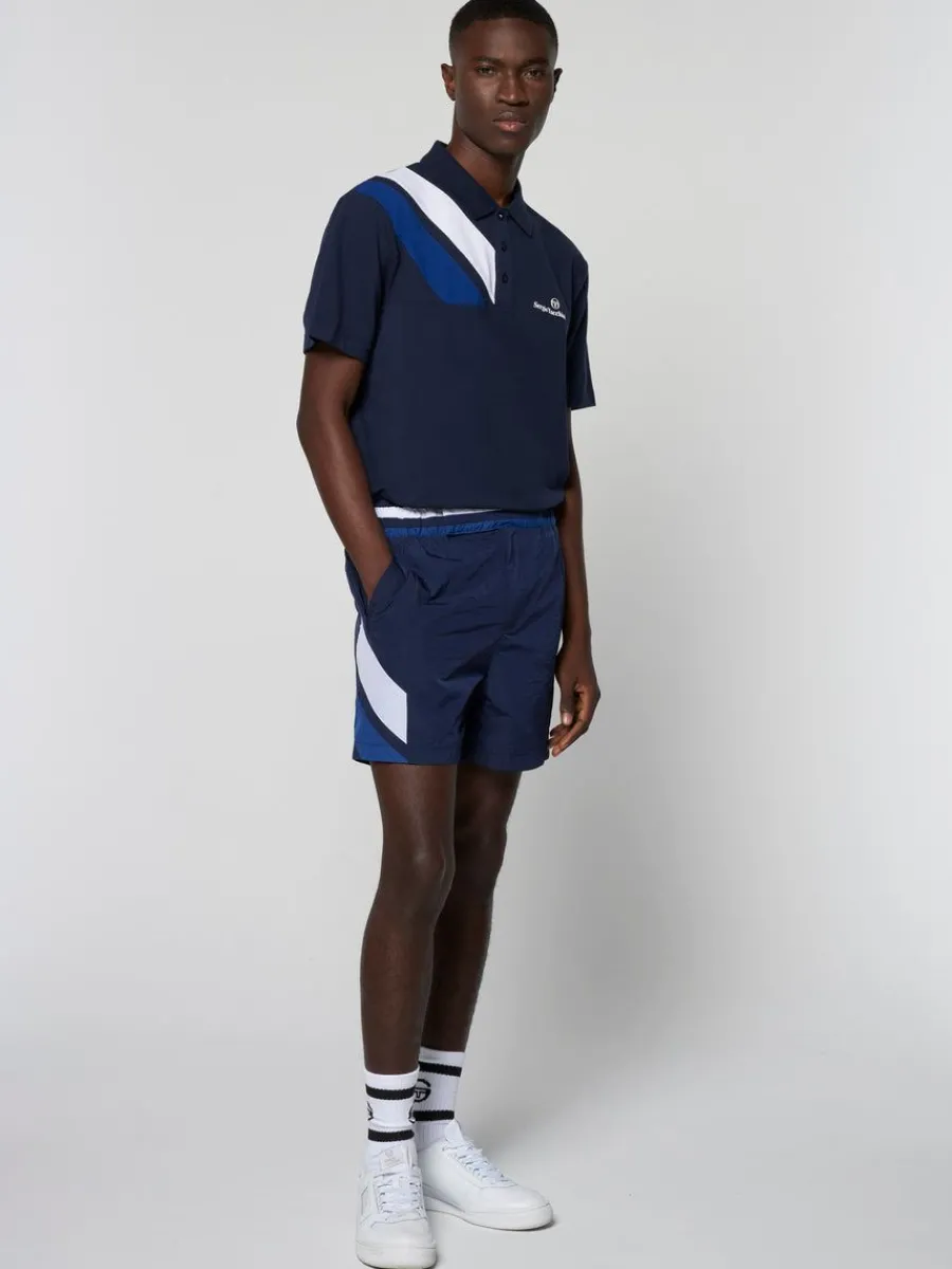 Sergio Tacchini Ortica Tennis Short- Maritime Blue Sale