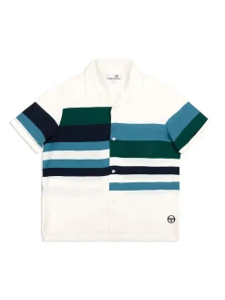 Sergio Tacchini Pennellata Cabana Shirt- Gardenia/ Multi New