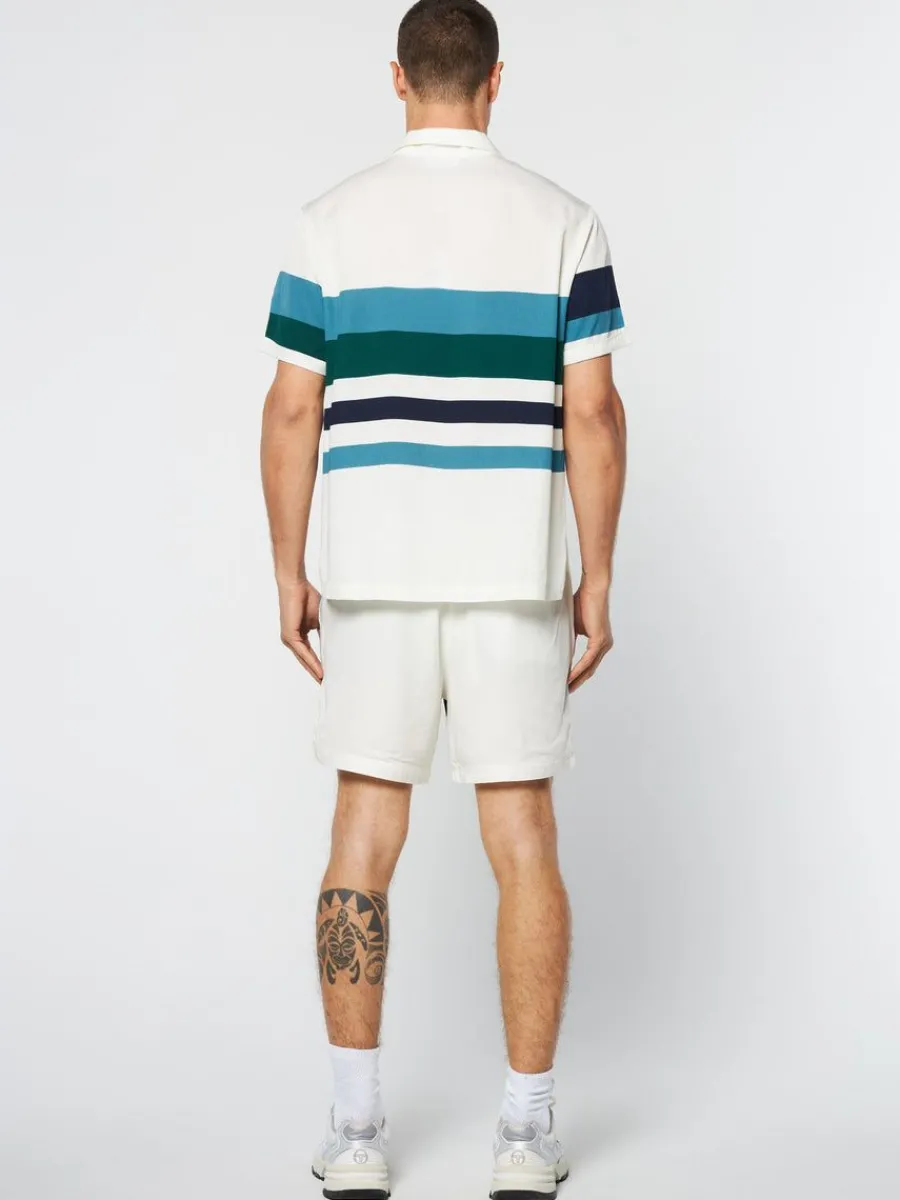 Sergio Tacchini Pennellata Cabana Shirt- Gardenia/ Multi New