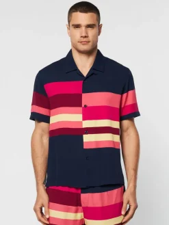 Sergio Tacchini Pennellata Cabana Shirt- Maritime Blue/ Multi Outlet
