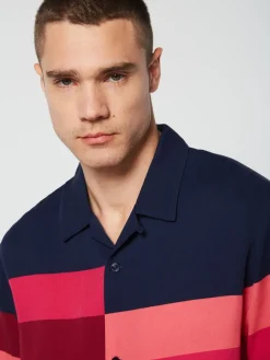 Sergio Tacchini Pennellata Cabana Shirt- Maritime Blue/ Multi Discount