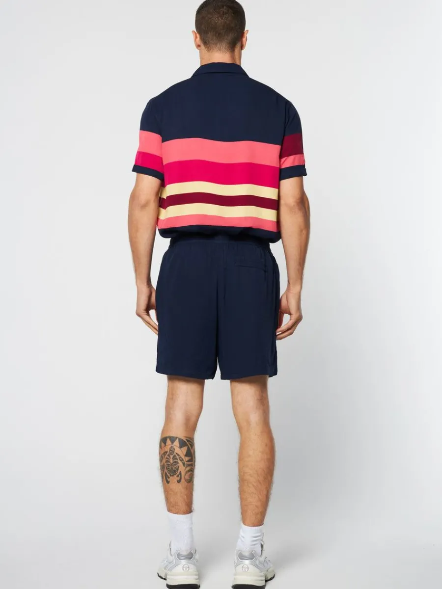 Sergio Tacchini Pennellata Short- Maritime Blue/ Multi New