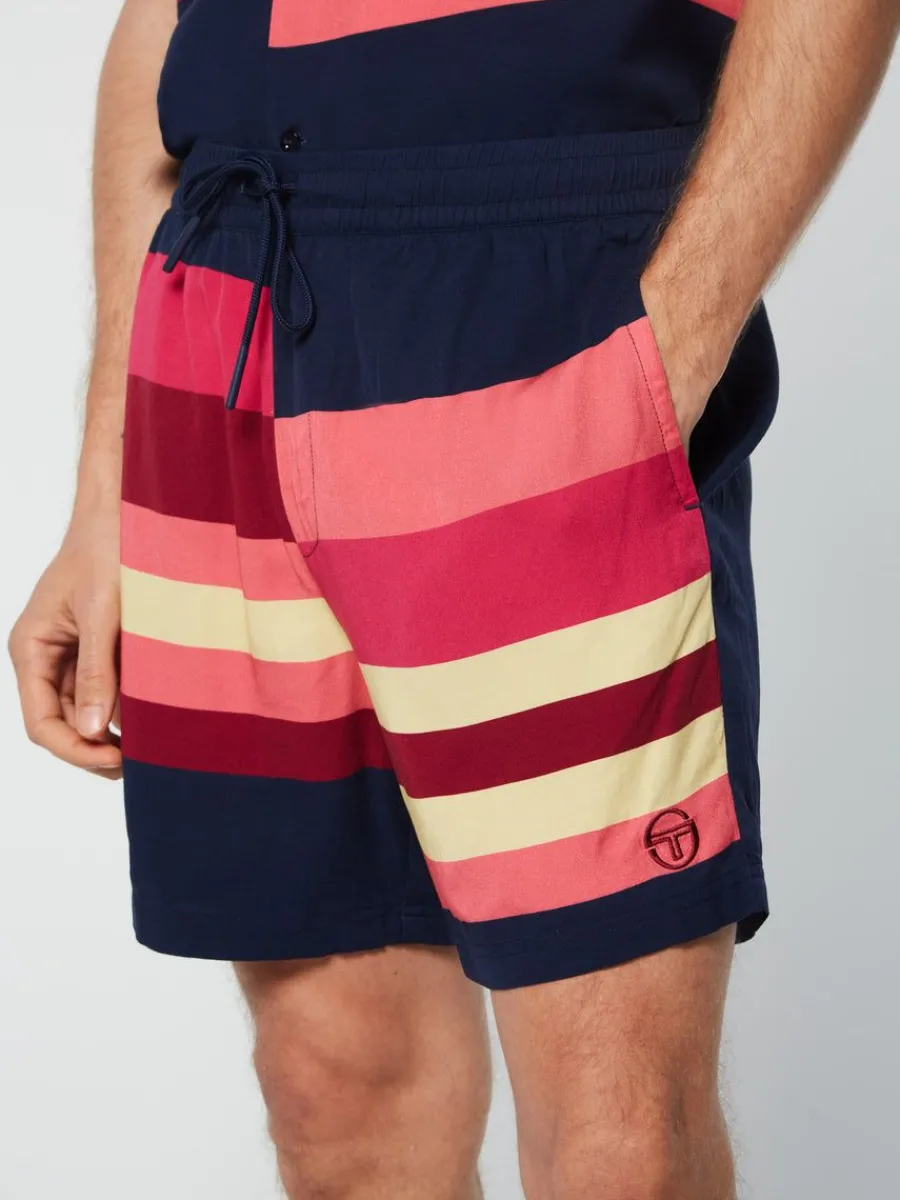Sergio Tacchini Pennellata Short- Maritime Blue/ Multi New