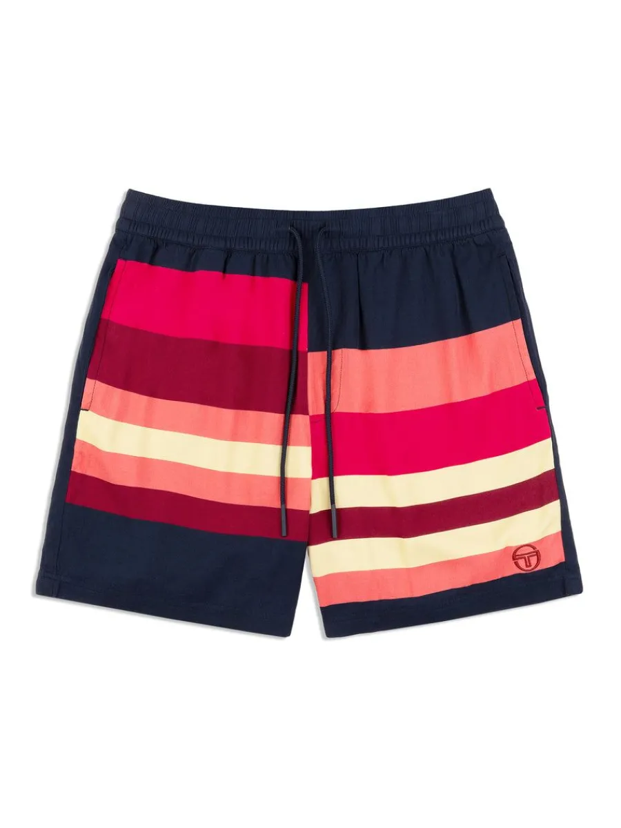 Sergio Tacchini Pennellata Short- Maritime Blue/ Multi Outlet
