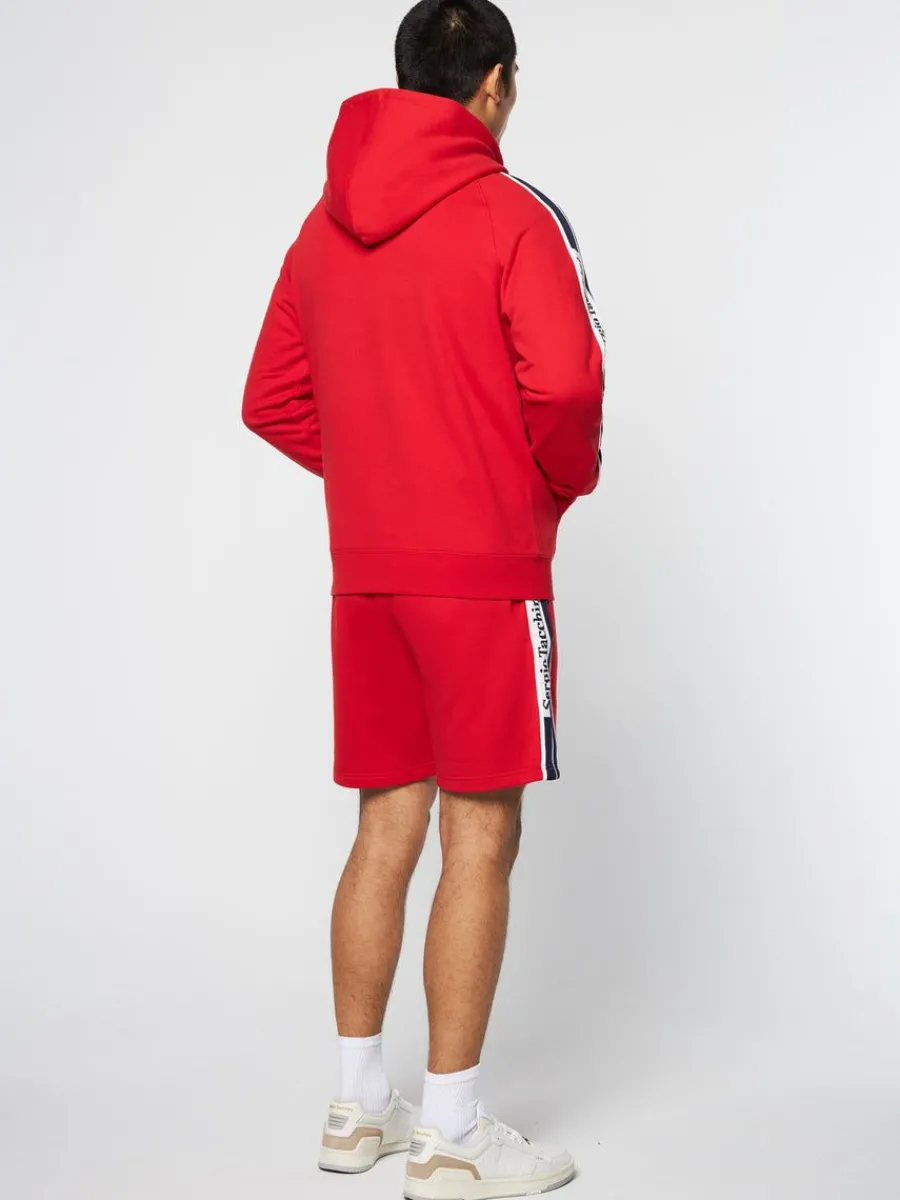 Sergio Tacchini Pereto Tape Hoodie- Adrenaline Rush Hot