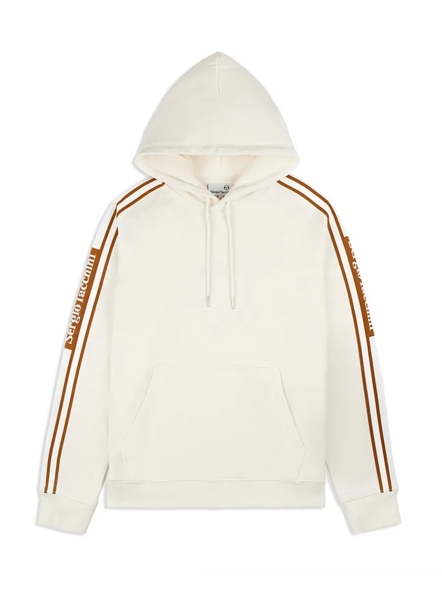 Sergio Tacchini Pereto Tape Hoodie- Gardenia Clearance