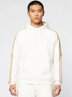 Sergio Tacchini Pereto Tape Hoodie- Gardenia Clearance
