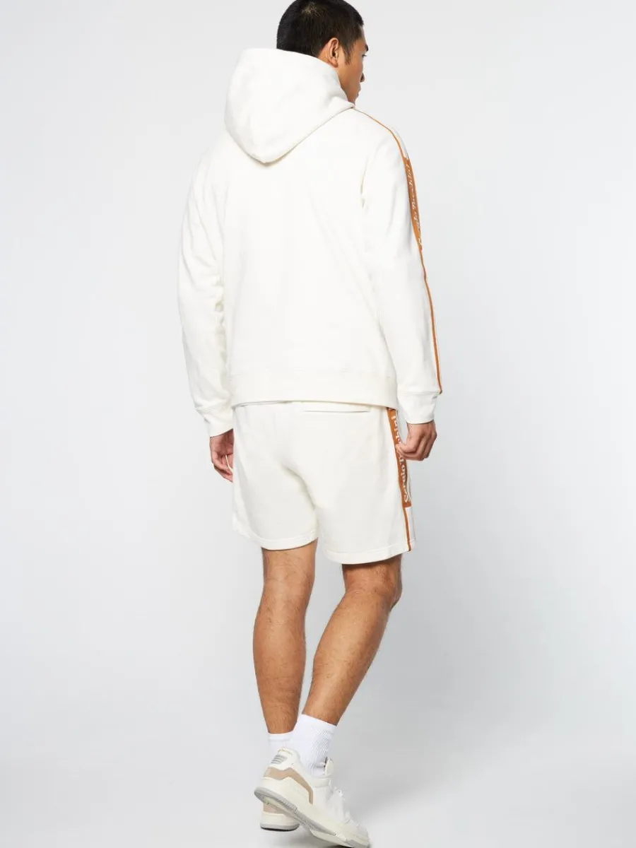Sergio Tacchini Pereto Tape Hoodie- Gardenia Clearance