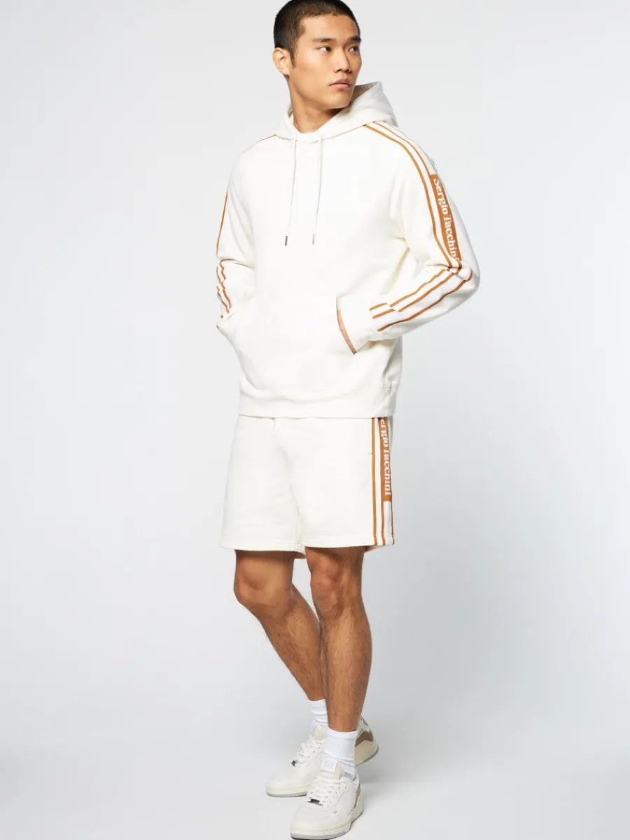 Sergio Tacchini Pereto Tape Hoodie- Gardenia Best