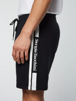 Sergio Tacchini Pereto Tape Short- Black Beauty Clearance