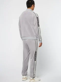 Sergio Tacchini Pereto Velour Track Jacket- Sleet Hot