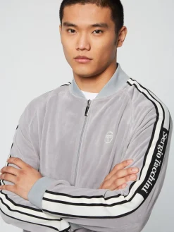 Sergio Tacchini Pereto Velour Track Jacket- Sleet Clearance