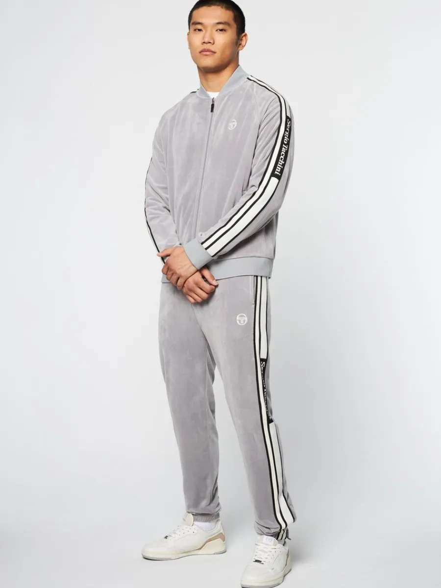 Sergio Tacchini Pereto Velour Track Jacket- Sleet Online