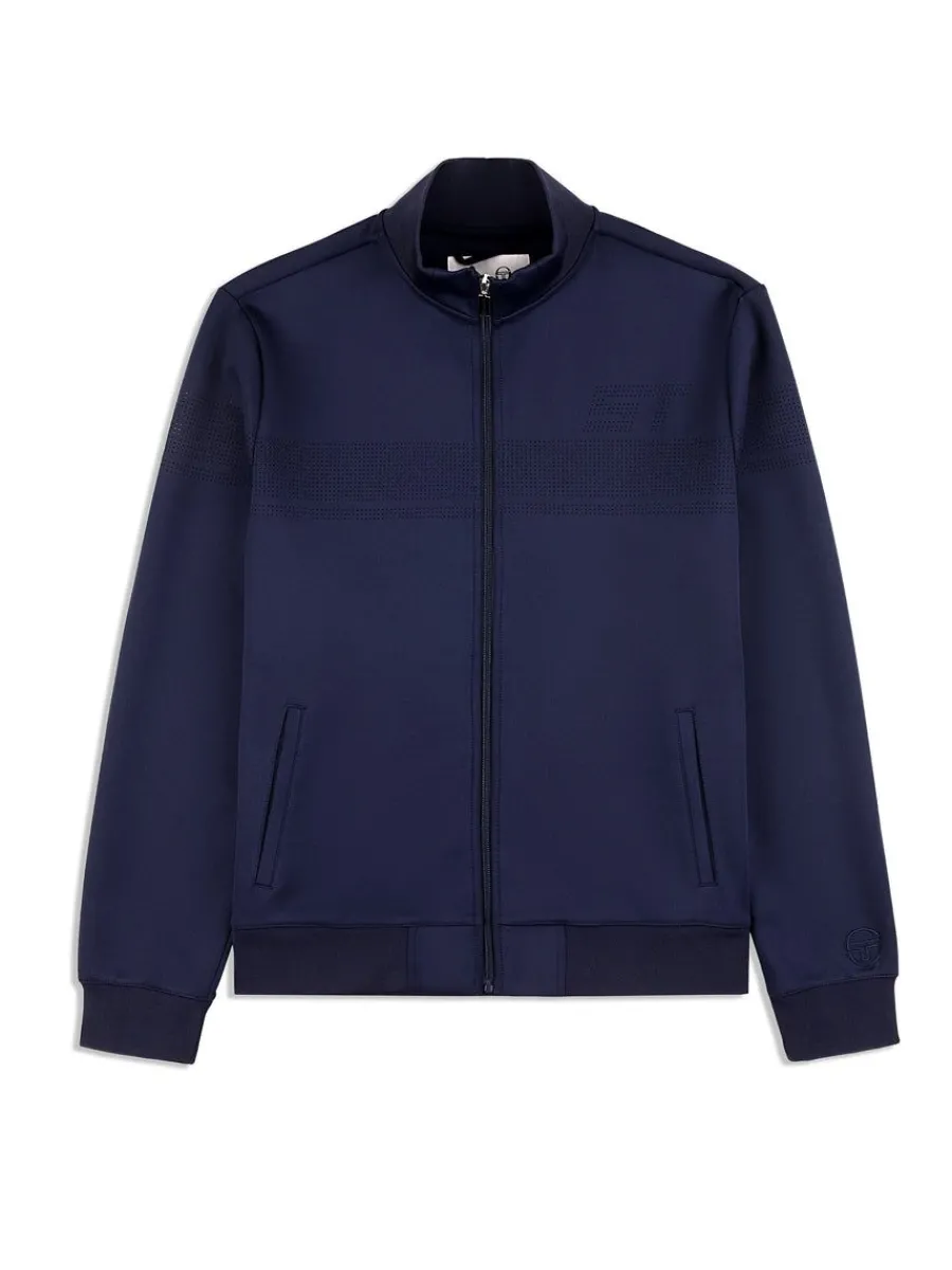 Sergio Tacchini Perforata Track Jacket-Maritime Blue Clearance