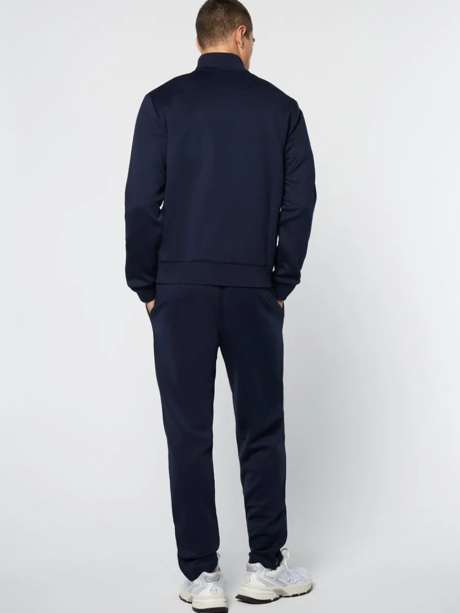 Sergio Tacchini Perforata Track Jacket-Maritime Blue New