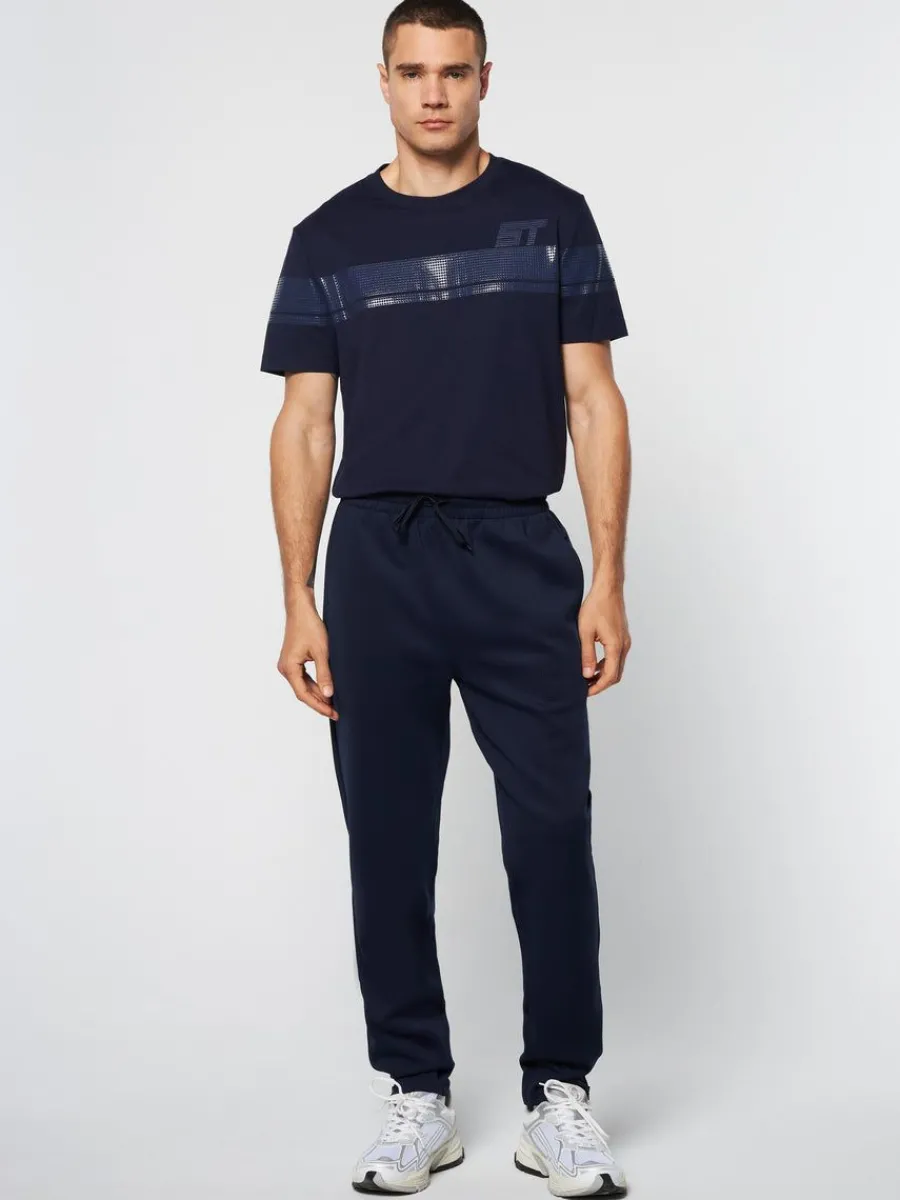 Sergio Tacchini Perforata Track Pant-Maritime Blue Best