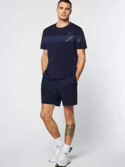 Sergio Tacchini Perforata T-Shirt- Maritime Blue Discount