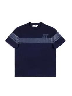 Sergio Tacchini Perforata T-Shirt- Maritime Blue New