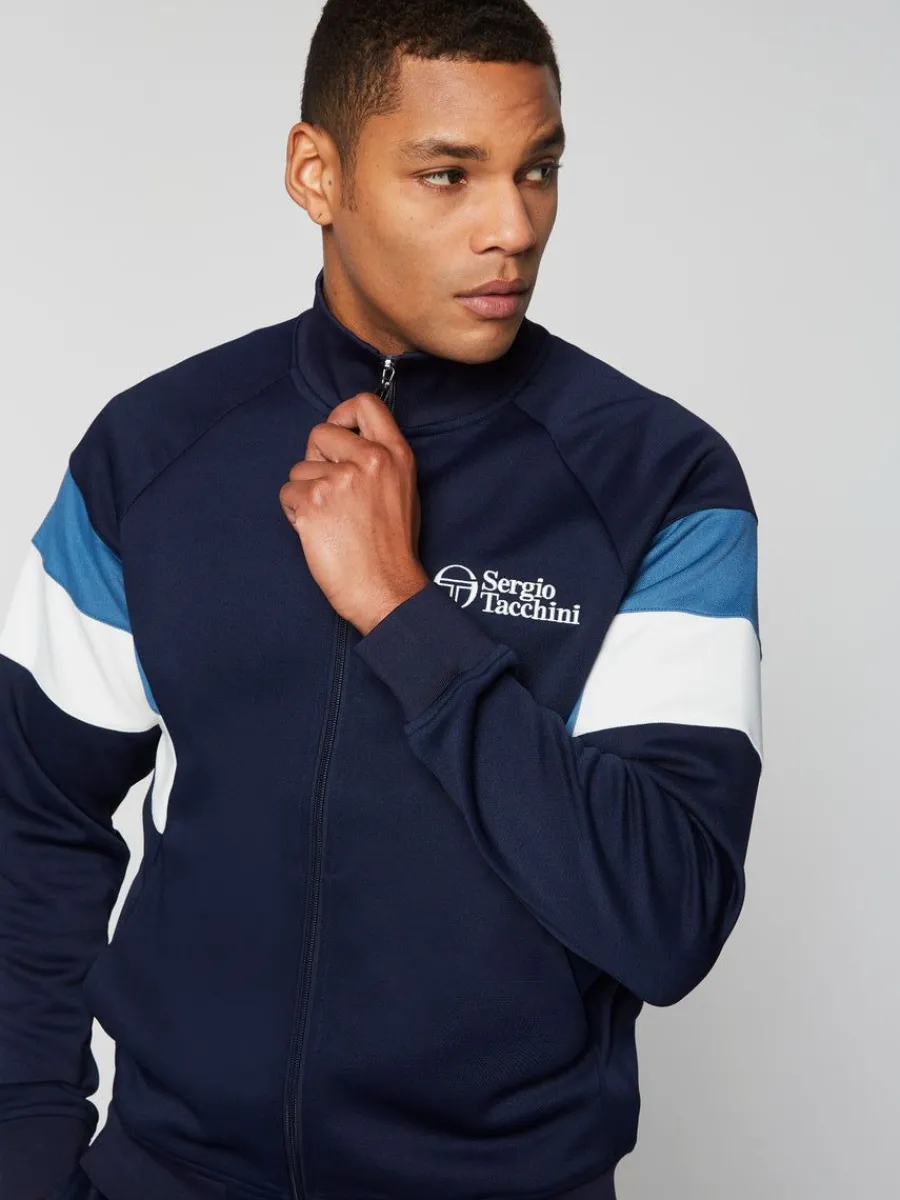 Sergio Tacchini Pero Track Jacket- Maritime Blue Discount